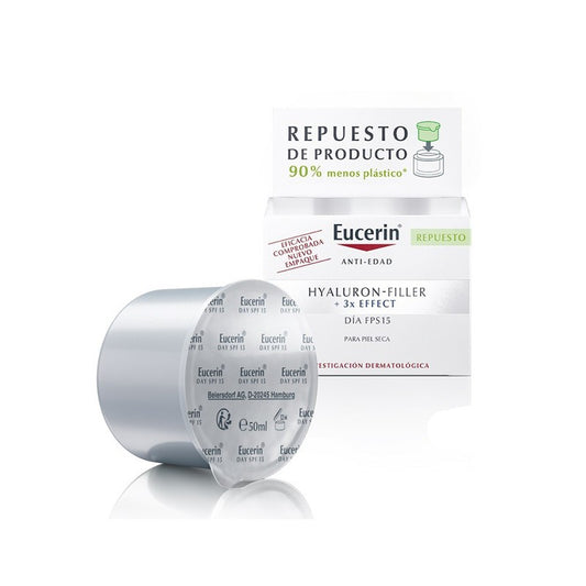 EUCERIN Hyaluron-Filler Día SPF15 Piel Seca Recarga Refill 50ml-1