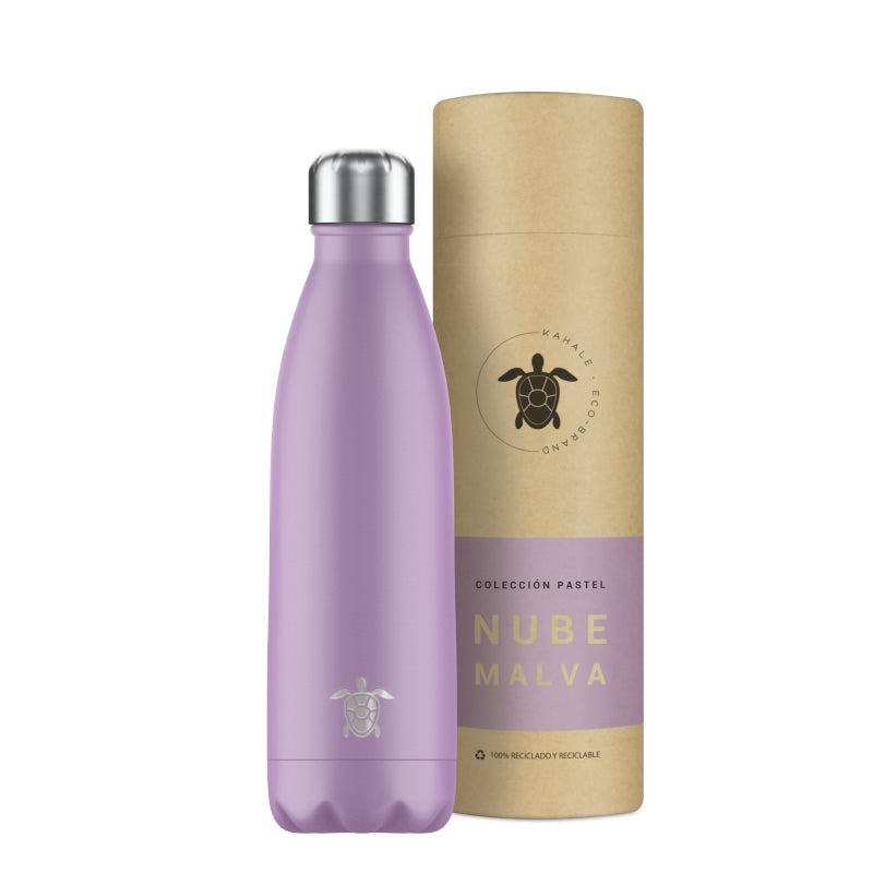 Kahale Botella Térmica Acero Inoxidable Nube Malva 500ml-1