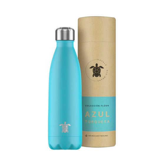 Kahale Botella Térmica Acero Inoxidable Azul Turquesa 500ml-1