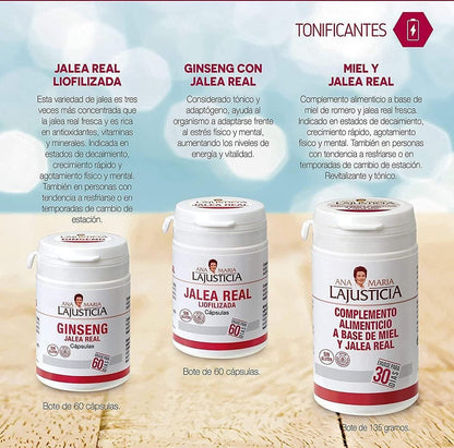 Lajusticia Ginseng Jalea Real 60 Cápsulas-4