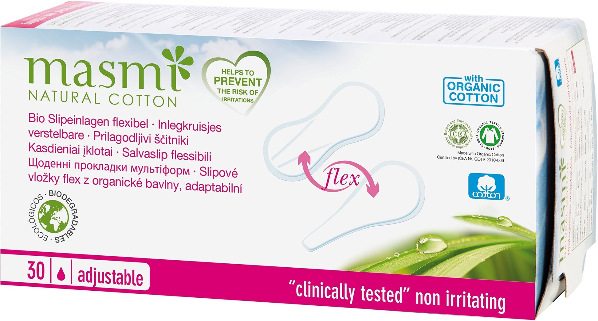Masmi Protegeslips Adaptables Flex Masmi Natural Cotton-1