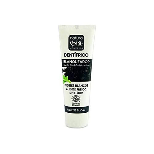 Naturabio Dentifrico Blanqueador Menta Bio & Carbon Activo 75ml-1
