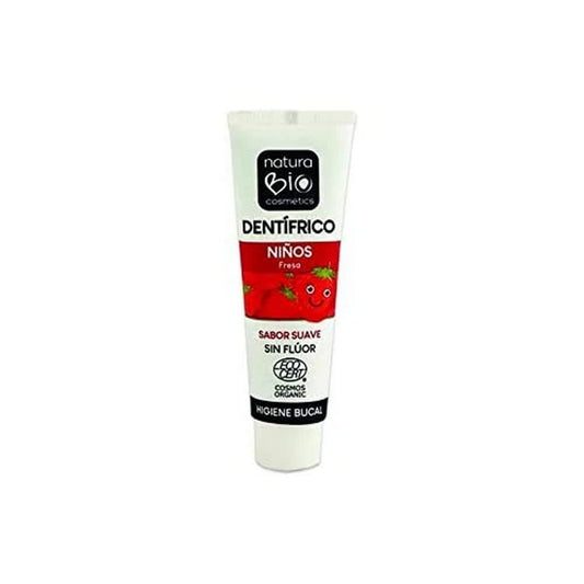 Naturabio Dentifrico Niðos 50 Fresa Sin Fluor 50 ml-1