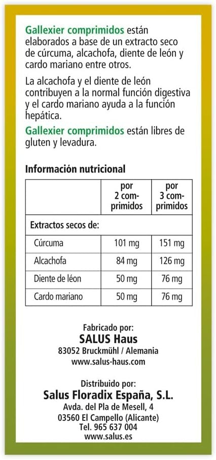 Salus Gallexier 84 Comprimidos-6