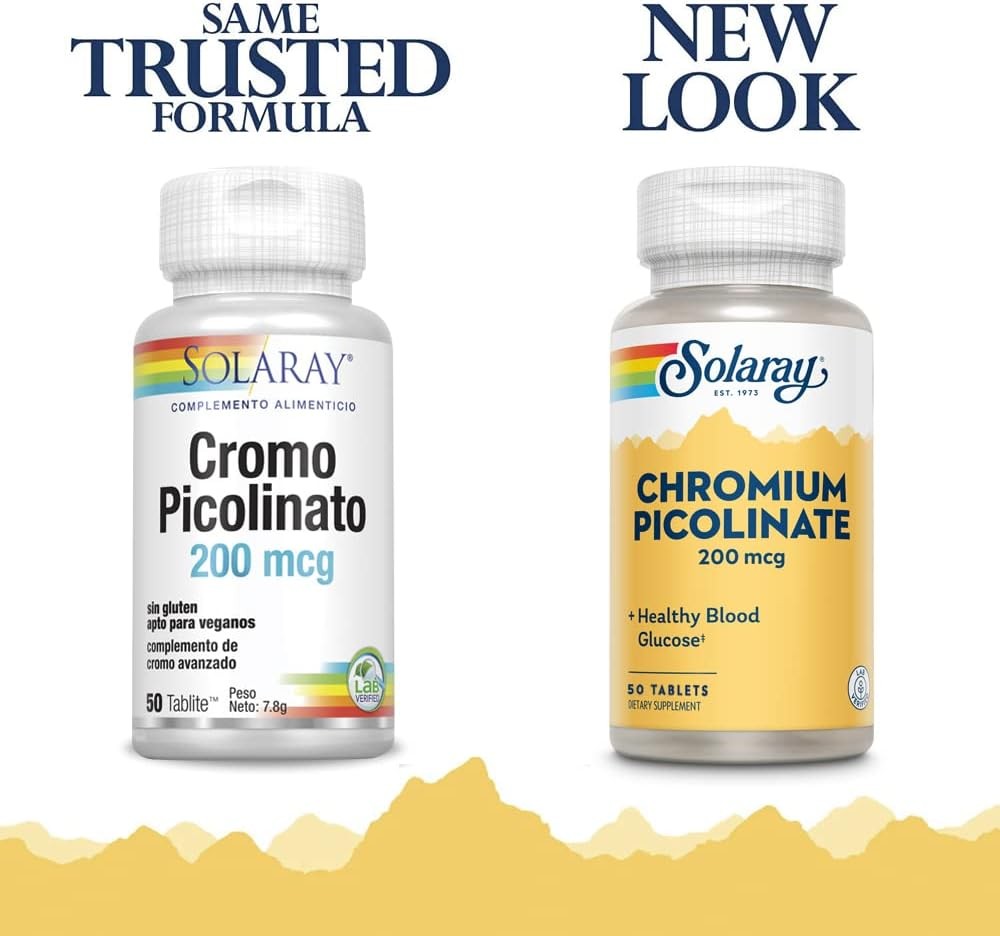 Solaray Chromium Picolinate 50 Tabletas-2