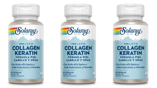 Solaray Collagen Keratin 60 Cápsulas-1