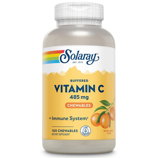 Solaray Vitamina C 500 Mg Sabor Naranja 100 Comprimidos-1