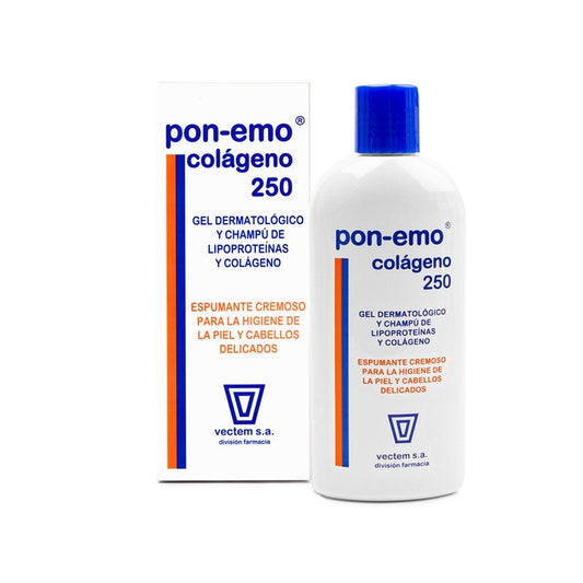 PON-EMO Colágeno Gel-Champú Piel y Cabellos Delicados 250ml-1