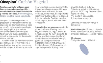 Oleoplan Carbón Vegetal 60 Cápsulas-3