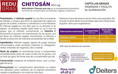 Redugras Chitosan Vegetal 60 Compimidos-3