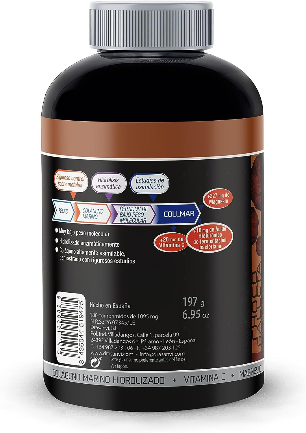 Drasanvi Collmar Choco Galleta Masticable 180 Comprimidos-3