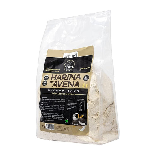 Drasanvi Harina Avena Sabor Cookies & Cream 1 Kg-1