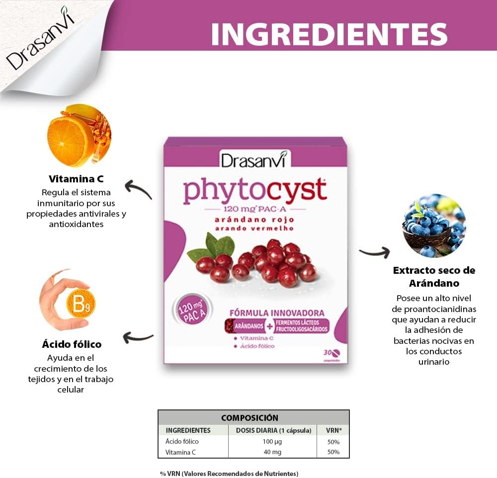 Drasanvi Phytocyst 30 Comprimidos-5