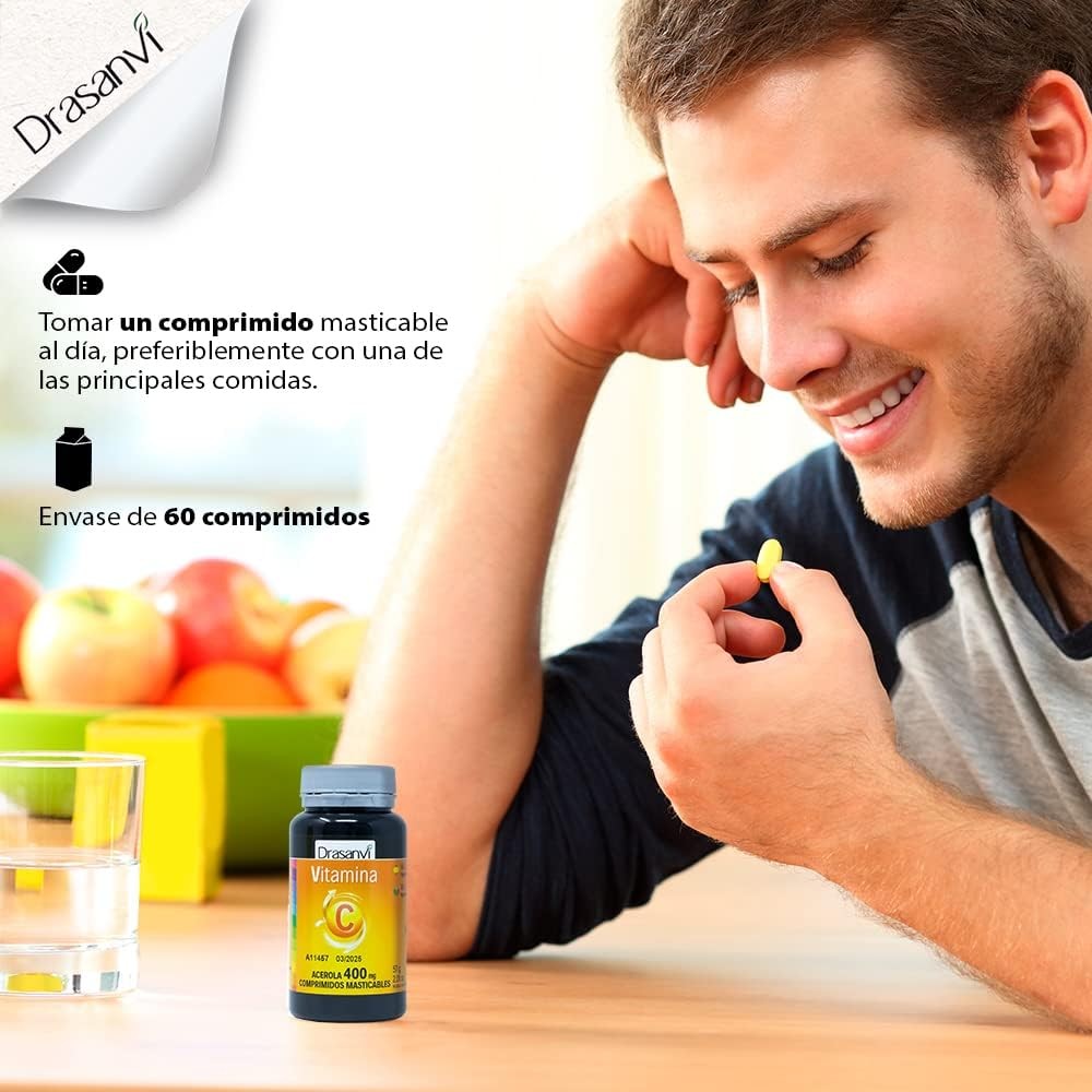 Drasanvi Vitamina C 400 Mg Masticable 60 Comprimidos-5