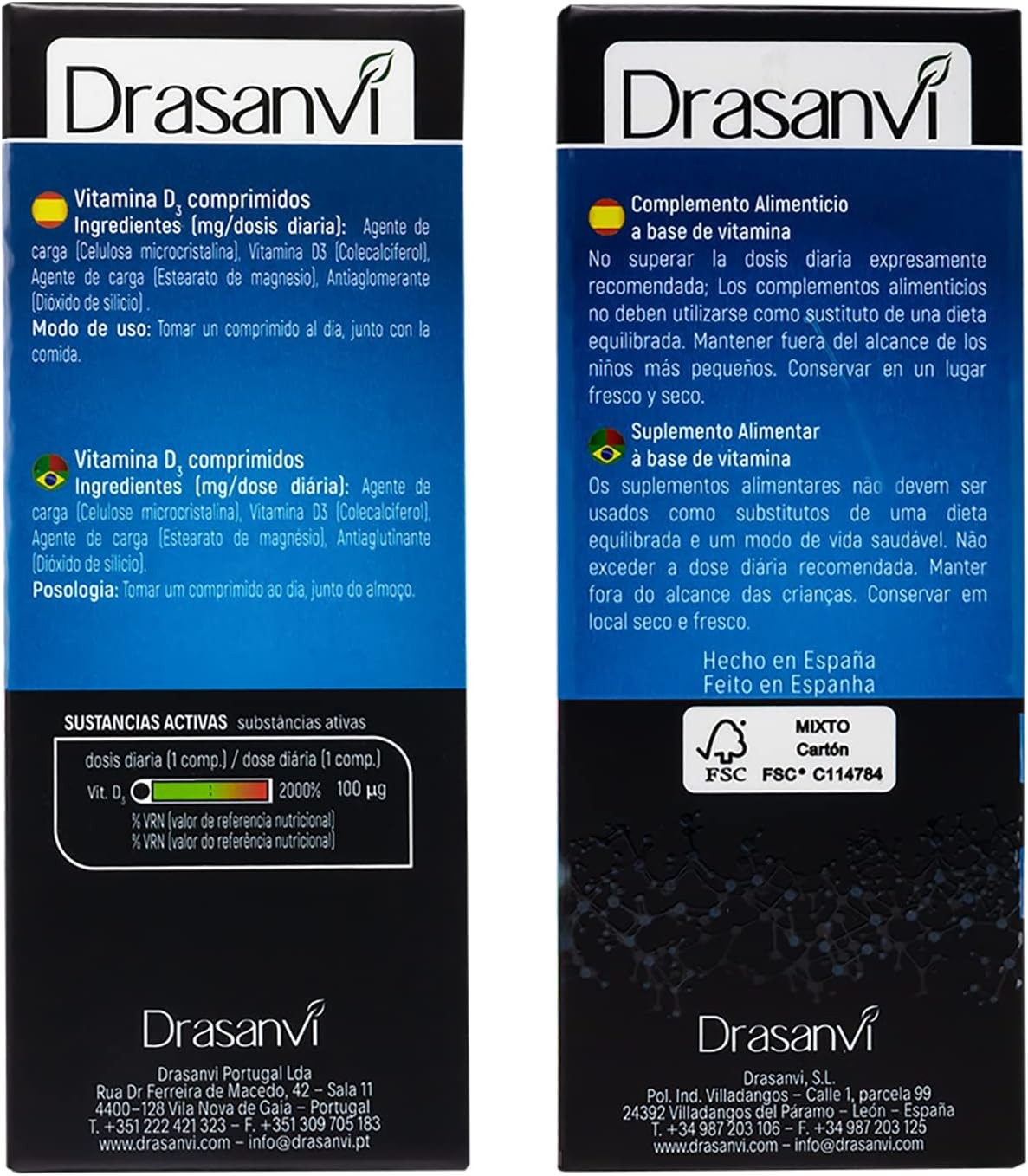 Drasanvi Vitamina D3 4000 Ui 90 Comprimidos-3