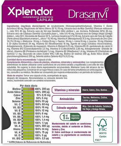Drasanvi Xplendor Capilar 24 Cápsulas-3