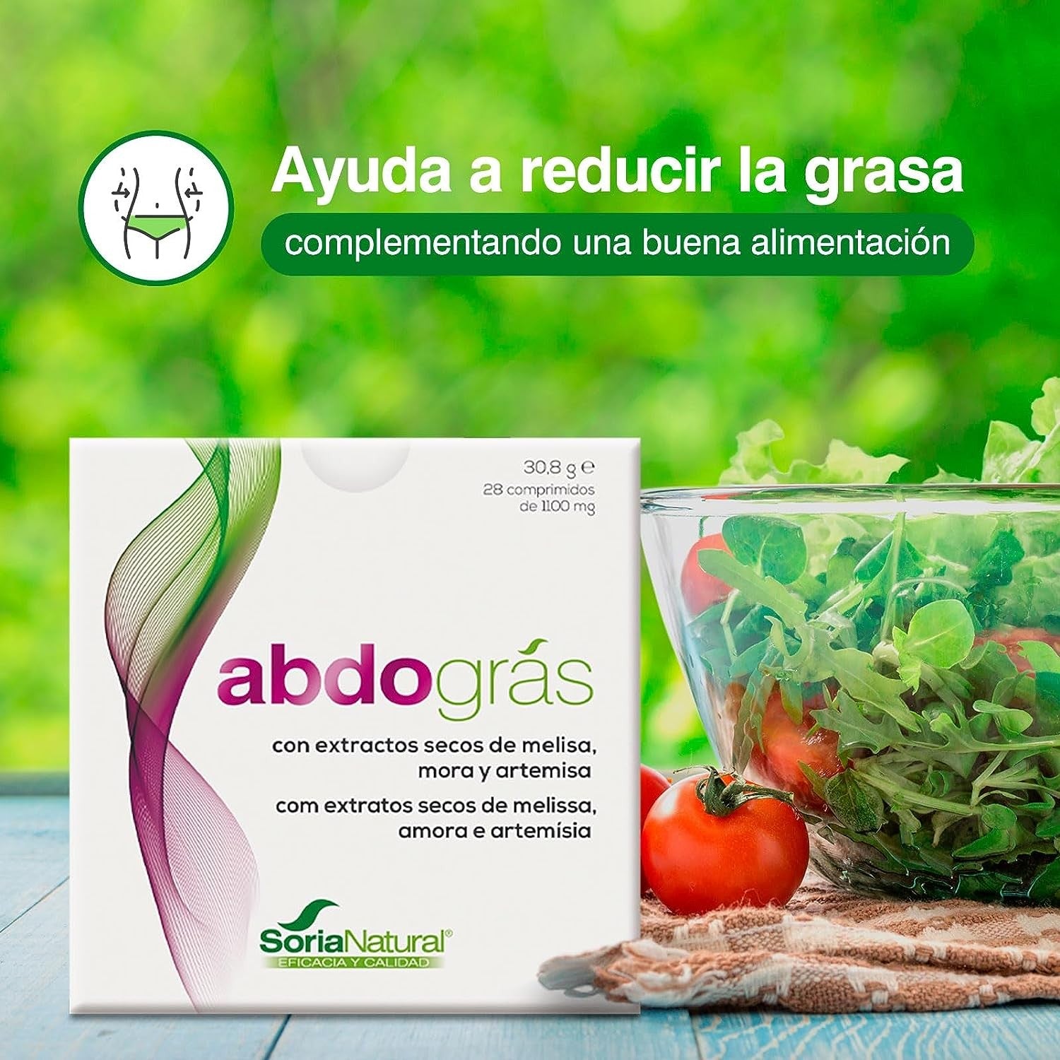 Soria Natural Abdogras 1050 mg 28 Comprimidos-3