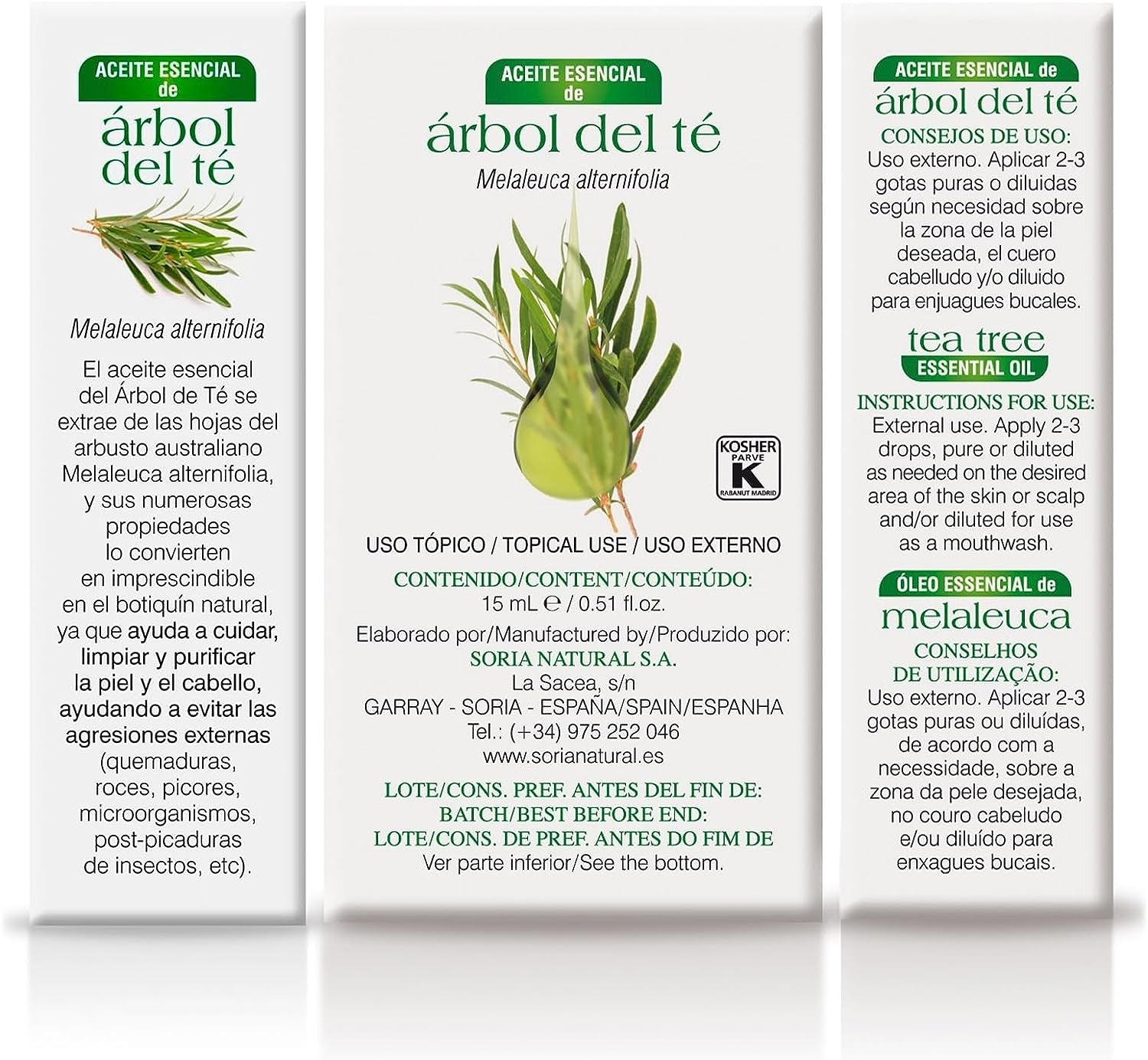 Soria Natural Aceite De Árbol Del Té 15 ml-7