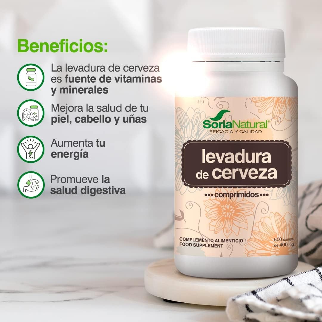 Soria Natural Levadura Cerveza 500 Comprimidos-4