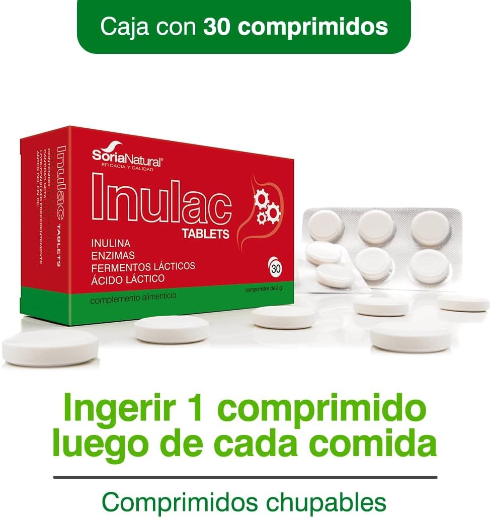 Soria Natural Inulac Tabletas 30 Tabletas-5