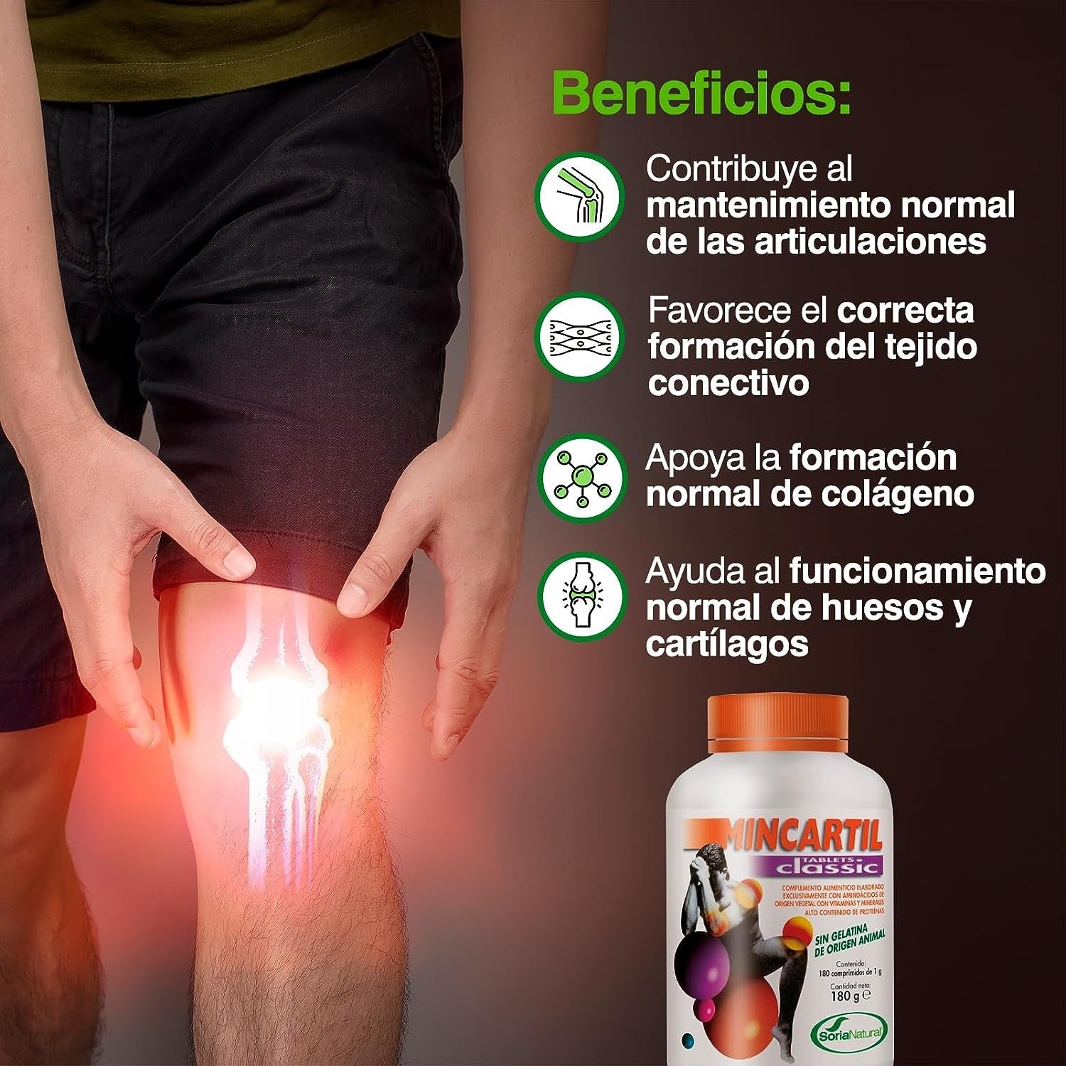 Soria Natural Mincartil Clasic 180 Comprimidos-4