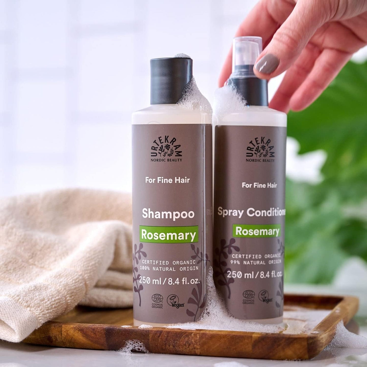 Urtekram Champú Romero Cabello Fino 250 ml-3