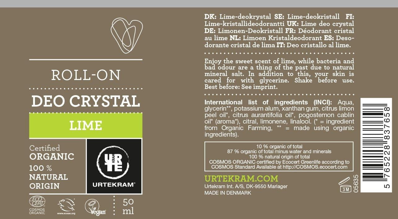 Urtekram Desodorant Roll-On Lima 50 ml-3