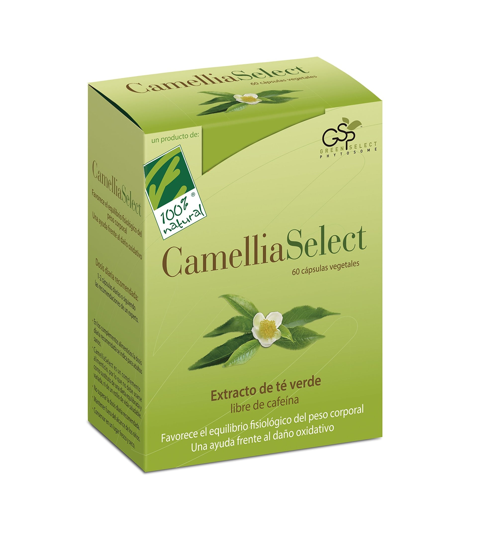 100% Natural Camelliaselect 60 Cápsulas-1