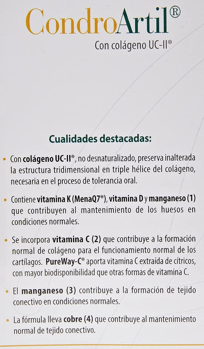 100% Natural Condroartil Con Colágeno Uc-Ii 90 Cápsulas-4