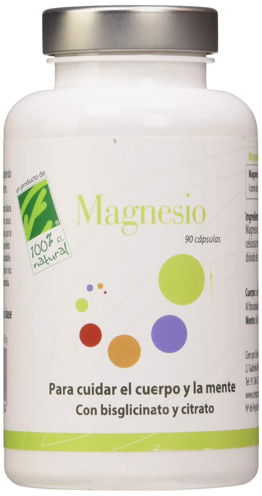 100% Natural Magnesio 90 Cápsulas-1