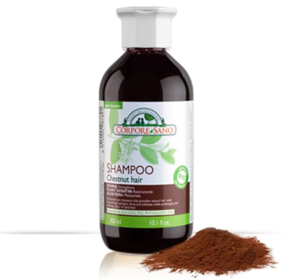 Corpore Sano Champú a la Henna Cabello Castaño 300 ml-1
