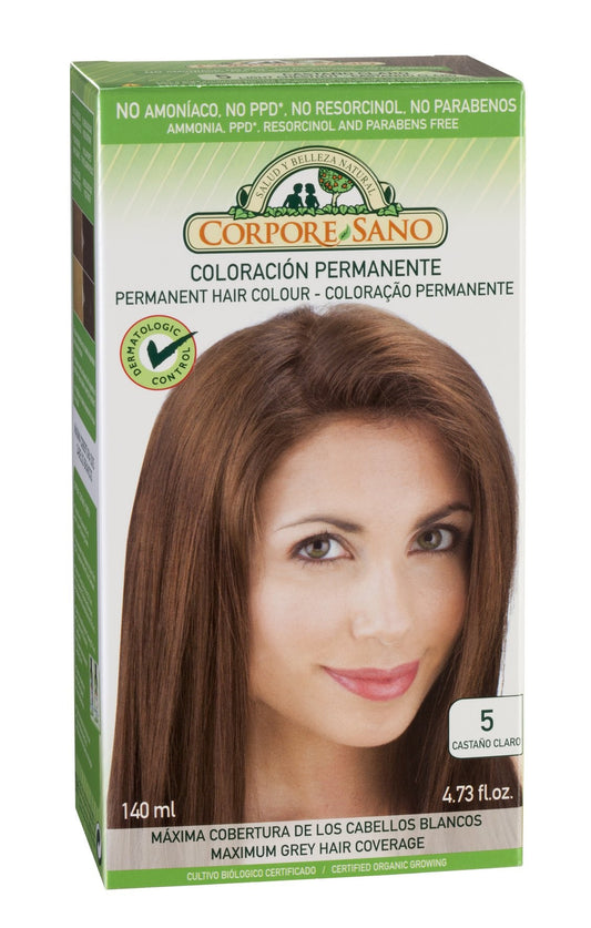 Corpore Sano Tinte Permanente 5 Castaño Claro 140 ml-1