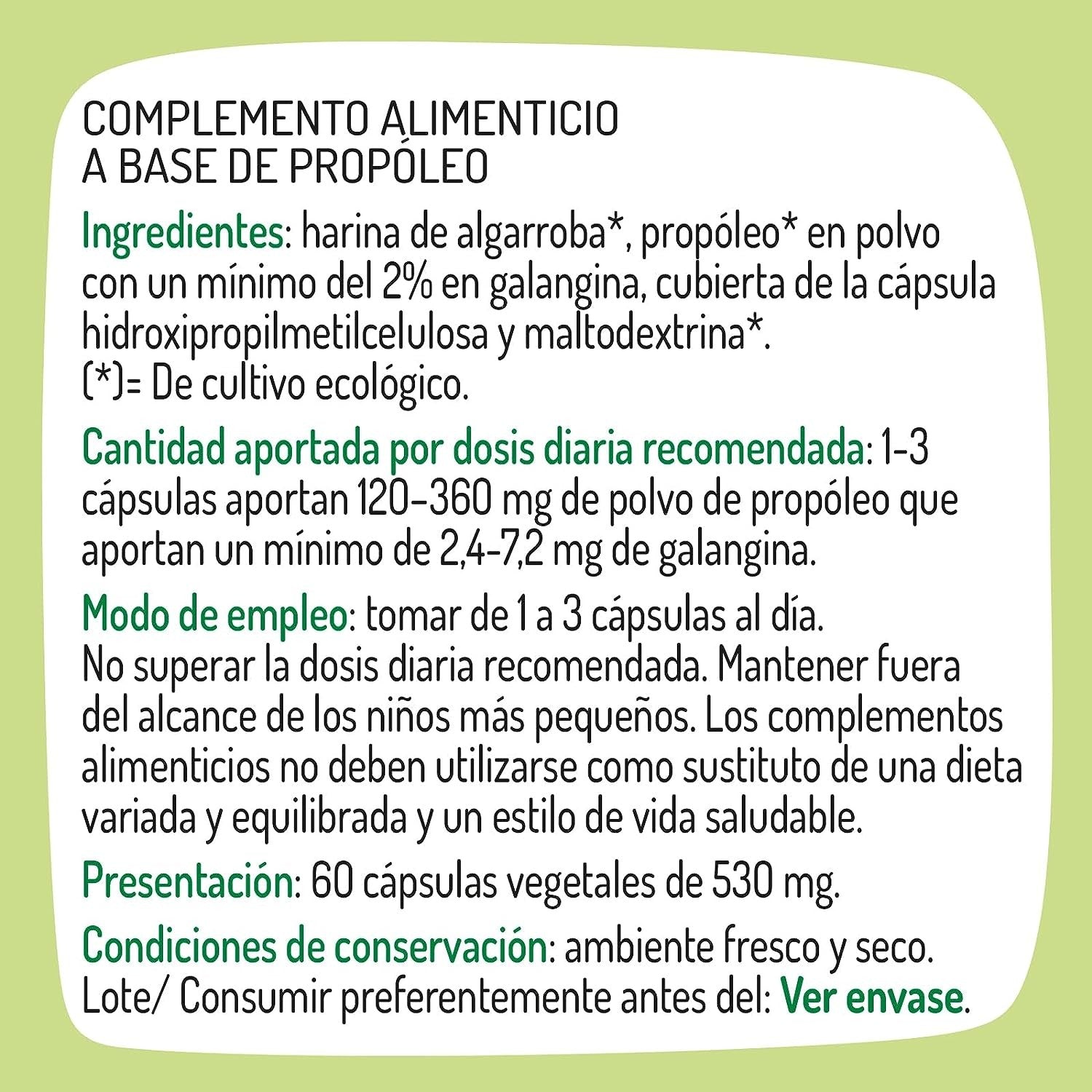 Granero Suplementos Própolis Bio 60 Cápsulas 500 mg-2