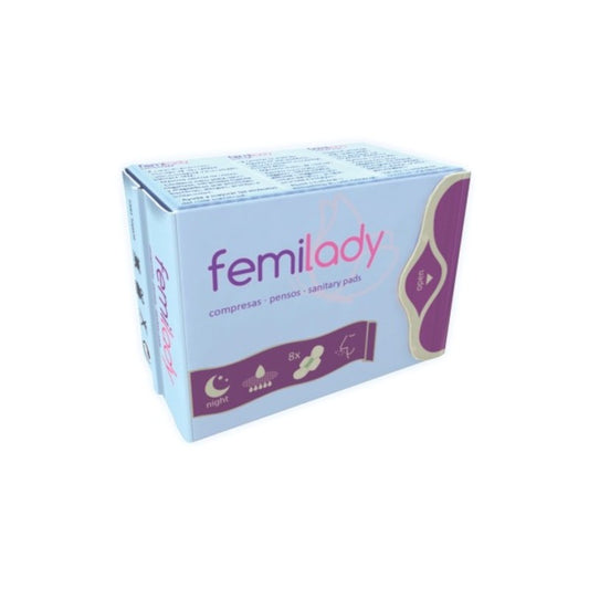 Femilady Compresa Noche 8 Capas 8 Unidades-1