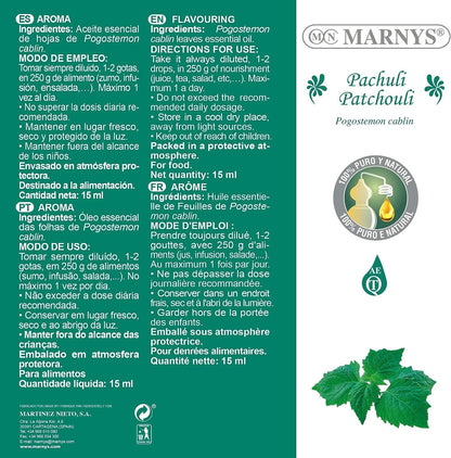 Marnys Pachuli Aceite Esencial 15ml-4