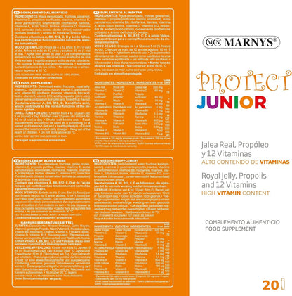 Marnys Protect Junior Jalea Real+Propóleo+ 12 Vitaminas 20 Viales-4