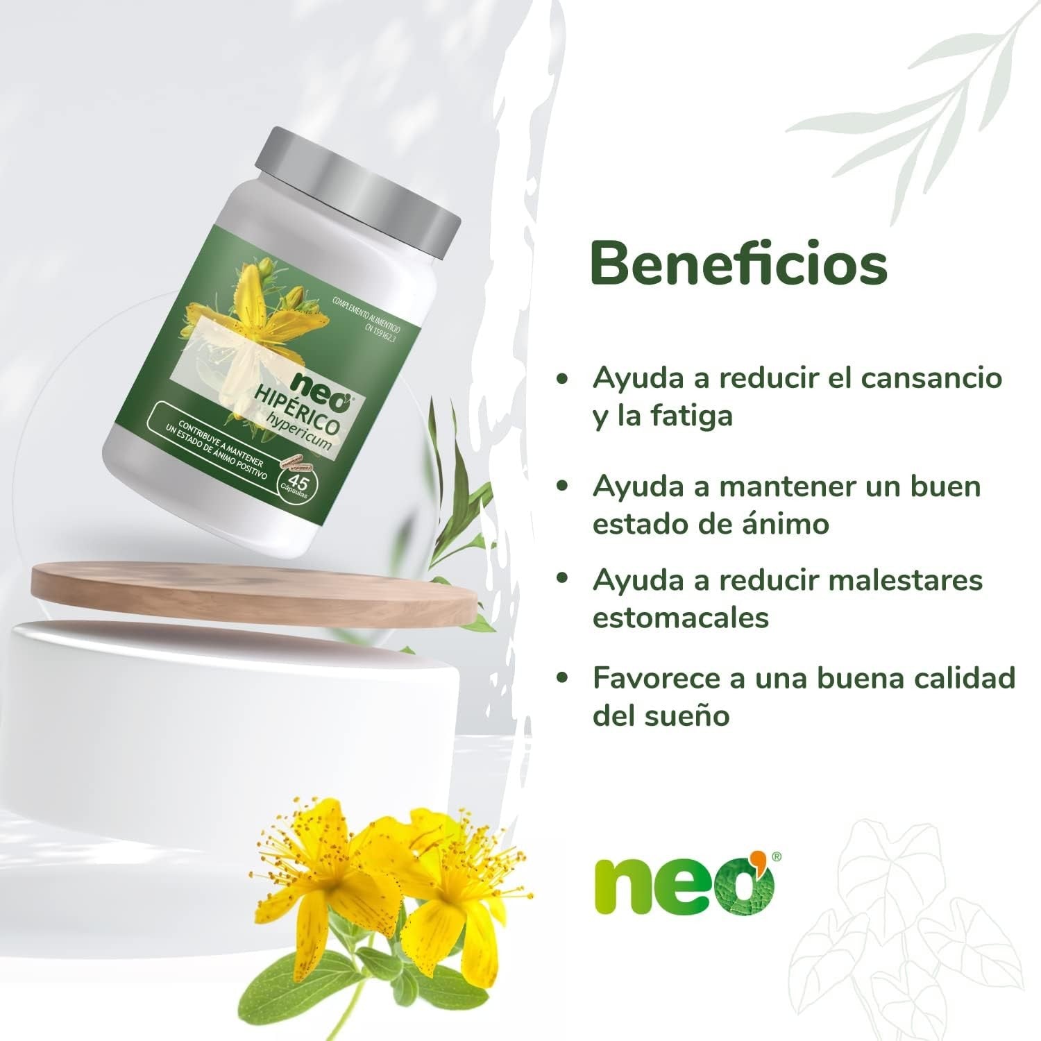 Neo Fitogranulos Hiperico 45 Cápsulas-3