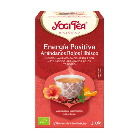 Yogi Tea Energía Positiva Arándanos Hibisco 17 Bolsitas-1