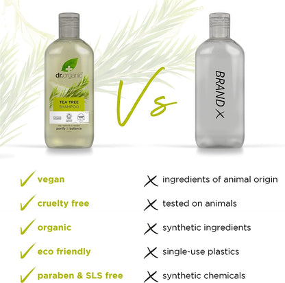 Dr Organic Champú de Árbol de Té 265 ml-8