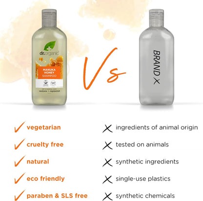 Dr Organic Champú de Miel de Manuka 265 ml-9