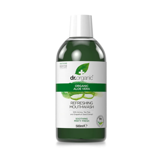 Dr Organic Enjuague Bucal de Aloe Vera 500 ml-1