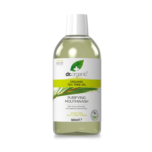 Dr Organic Enjuague Bucal de Árbol de Té 500 ml-1