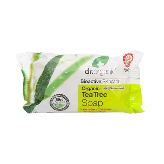 Dr Organic Jabón en Pastilla Árbol de Té 100 Gr-1