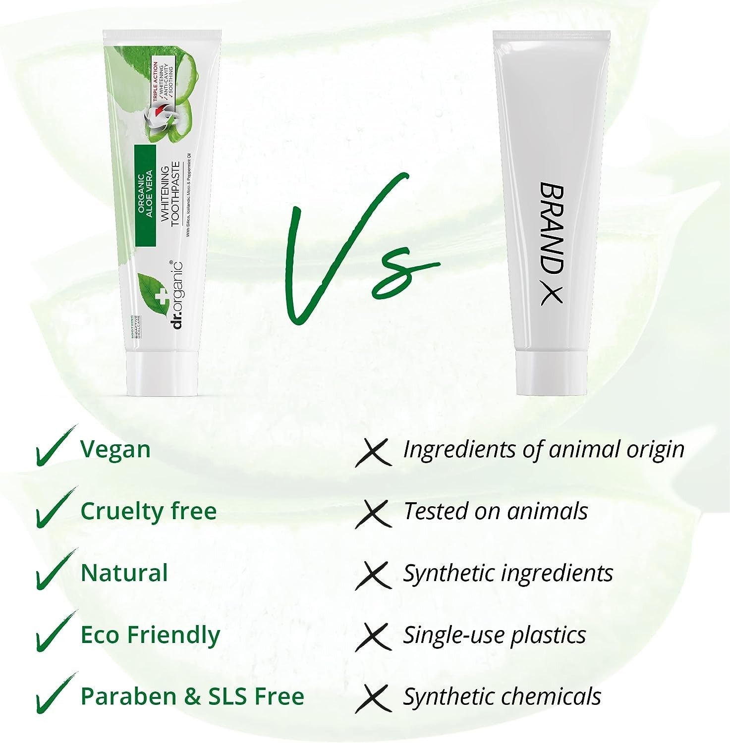 Dr Organic Pasta de Dientes de Aloe Vera 100 ml-3