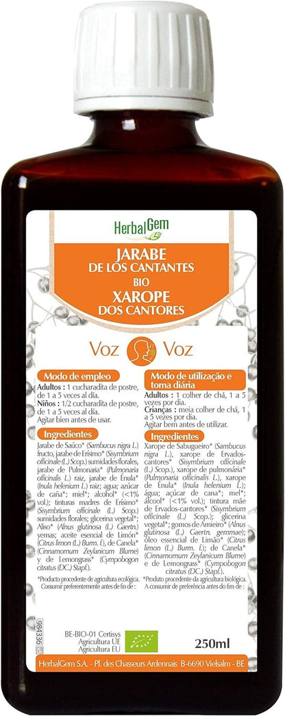 Herbalgem Jarabe de los Cantantes Bio 250 ml-2