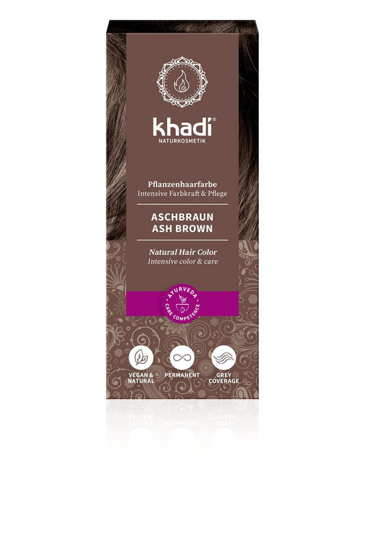 Khadi Herbal Color Castaño Ceniza 100 g-1