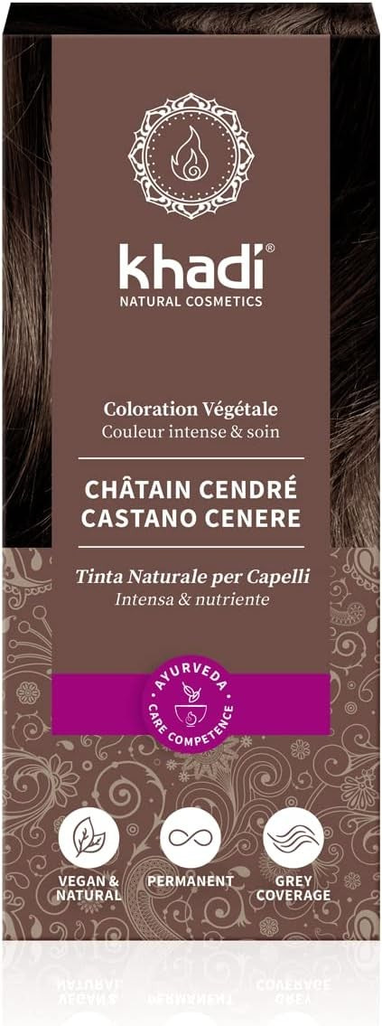 Khadi Herbal Color Castaño Ceniza 100 g-2