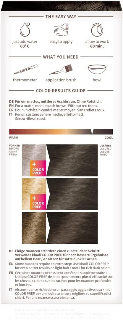 Khadi Herbal Color Castaño Ceniza 100 g-7