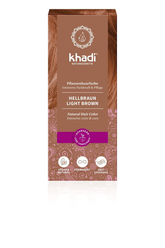 Khadi Herbal Color Castaño Claro 100 g-1