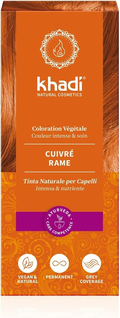Khadi Herbal Color Cobre Brillante 100 g-2